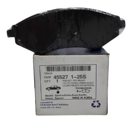Pastillas De Freno Aveo Ls 1.6 2008-2009 Delanteras Gm #125s