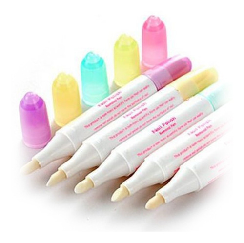 Imagen 4 de 6 de ¡ Corrector Nail Art Lapiz Recargable Removedor Esmalte !!