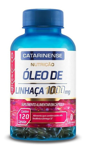 Óleo De Linhaça 1000mg Catarinense 120 Cápsulas