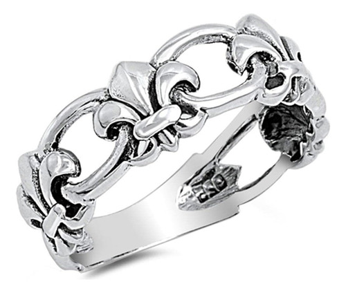 Anillo De Plata De 925 Pulido Para Mujer 0236 In Talla 413