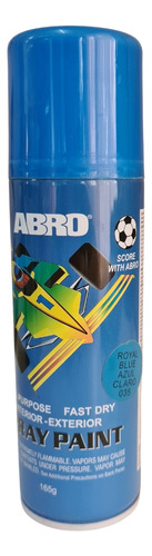 Pintura En Aerosol Marca Abro  Colores 165ml 