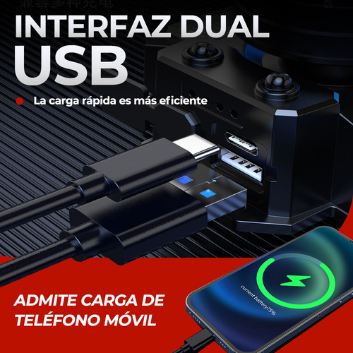 Lámpara De Cabeza Para Campismo Minera Accesorios Tacticos De Led Inducción Recargable Impermeable Con 5 Modos