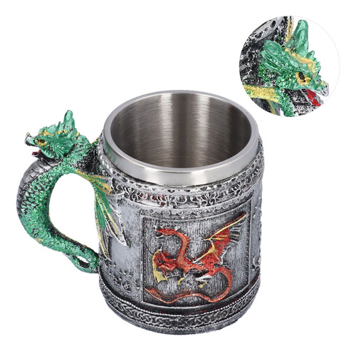 Copa De Resina Con Diseño De Cabeza De Calavera De Acero Ino