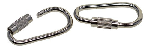 20 Mini Acero De Tornillo De Apertura Rápida Llavero Gancho
