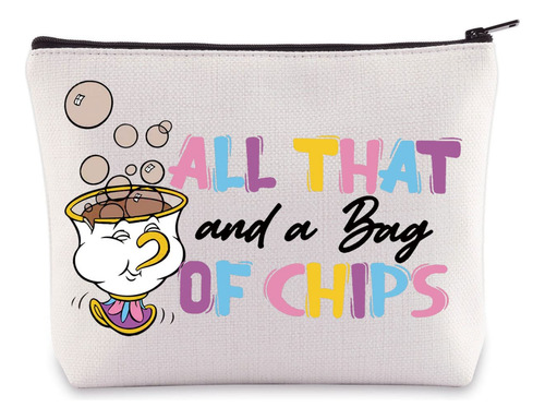 Bwwktop Bolsa De Maquillaje Mrs. Potts And Chip Beauty Beast