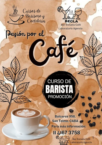 Curso Completo De Barismo Con Arte Latte