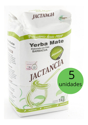 Yerba Mate Jactancia Pack 5 Unidades De Kg
