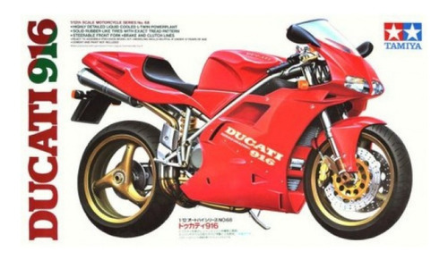 Imagem 1 de 5 de Plastimodelismo Tamiya Moto De Velocidade Ducati 916 1/12