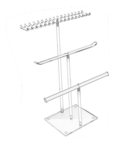 Soporte Organizador De Joyas Con Forma De T, Soporte Para