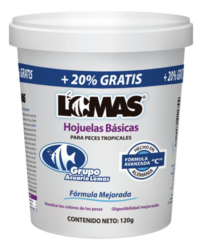 Lote 12 Alimento Hojuelas Básicas Lomas 120gr