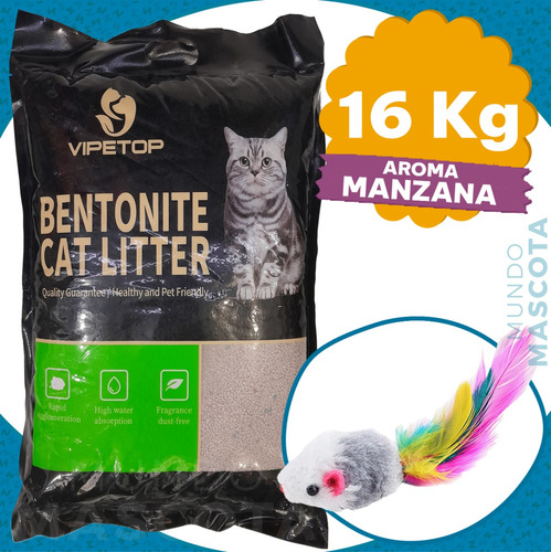 Arena Sanitaria Aglomerante Vipetop Gato Varios Aromas 16 Kg