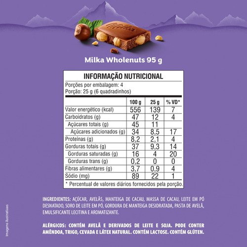 Chocolate Milka Com Nuts 95G