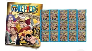 Álbum A Saga Do One Piece 100 Figurinhas E 1 Álbum.