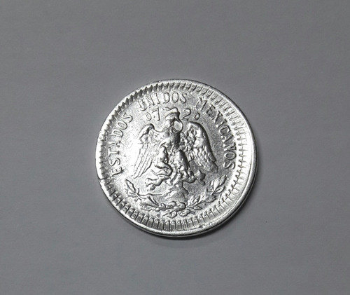 20 Cent. 1925 Error De Troquel: Descentrada. Plata 0.720. (Usado)