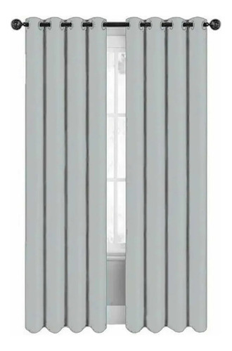 De Cortina Blackout Gruesa Ventana 274 X 213 Cm 2 Paneles