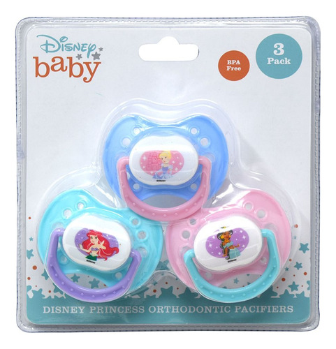 Chupones Disney Baby Princesas Pack X 3