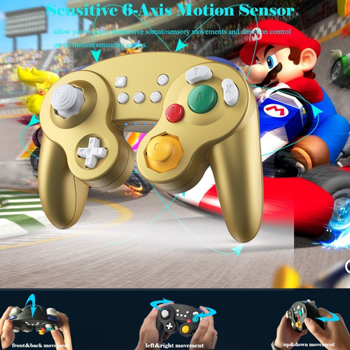 Imagen 3 de 7 de Controlador Gamecube Inalámbrico Exlene Para Switch/lite, Do