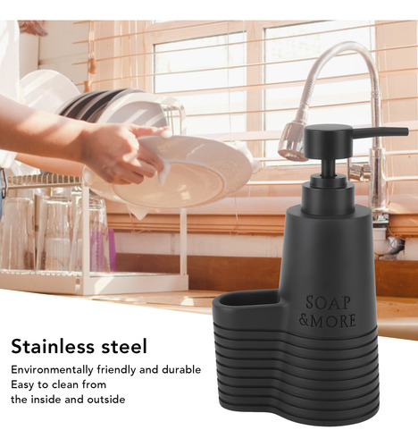 Dispensador De Jabón Para Platos Con Cepillo De Limpieza