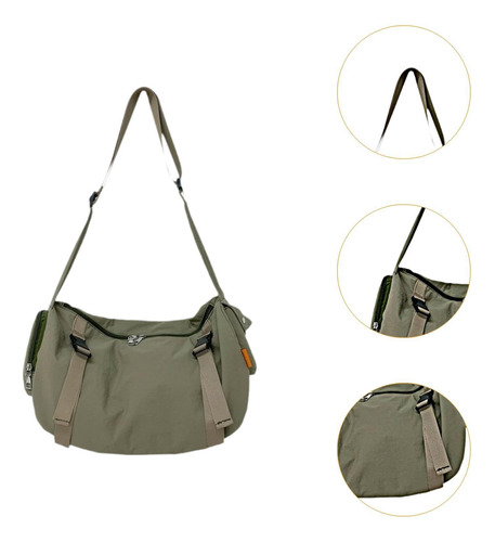 Hombro Para Hombre, Bolso De Lona Informal,