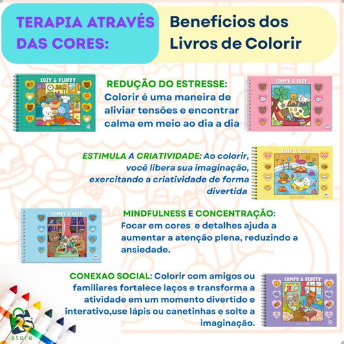 Livro De Colorir Em Capa Dura Com Desenhos Variados E Detalhados - Ideal Para Relaxamento, Combater O Estresse E Estimular A Criatividade! Um Presente Incrível Para Crianças E Adultos