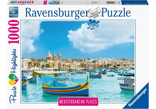 Ravensburger Rompecabezas: Malta Mediterráneo 1000 Piezas