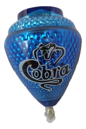 Trompo Cometa Original Sin Clip Cobra Azul Letras Negras