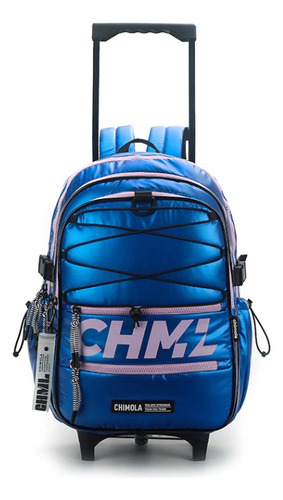 Mochila Chimola Carro 17 Pulgadas Perladas M146 Color - Azul