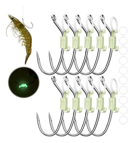 Ganchos Luminosos Para Pesca De Camarão Vivo Na Água S