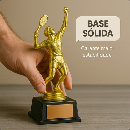 Troféu Premiação Beach Tenis 25cm Taça Esportes Eventos