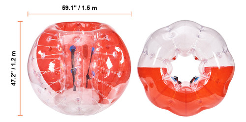 Vevor Bola Choque Inflable Choque De Parachoques 1,5 X 1,2 M