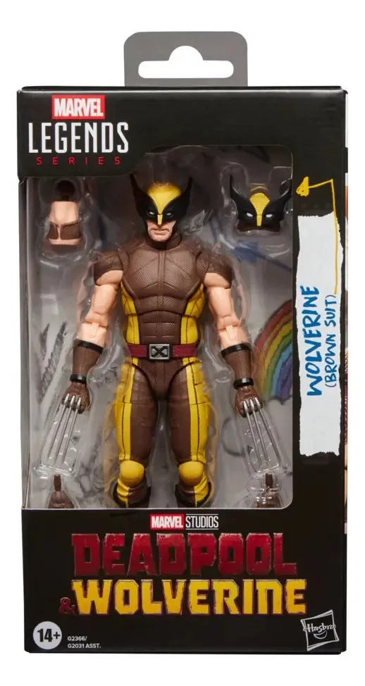 Figura AcciĂłn Marvel Legends Series Wolverine (brown Suit)