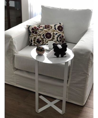 Imagen 1 de 6 de Mesa De Arrime Hierro Premium Oxido Calada 60x40 + Premium