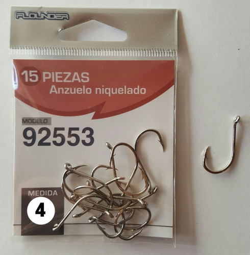 Anzuelos Flounder Serie 92553 Pesca Lisas , Bogas Y Carpas