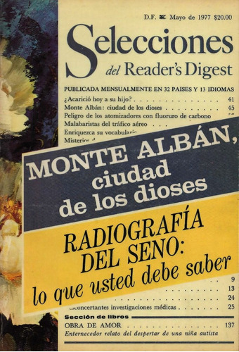 Selecciones Mayo 1977 - Monte Albán - Agatha Christie