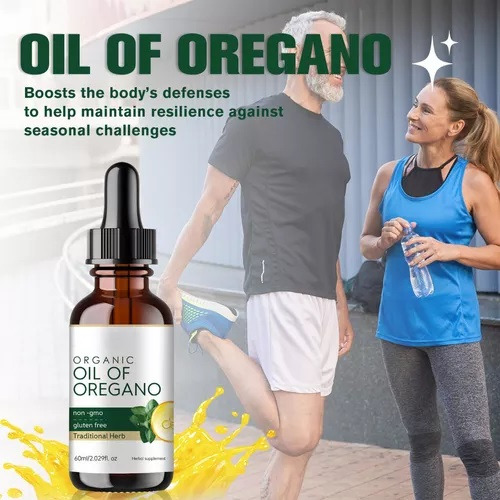 - Gotas Líquidas De Aceite Orgánico De Orégano De 60 Ml