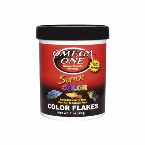 Alimento Peces Omega Súper Color 12 Gr | Hojuelas Acuario