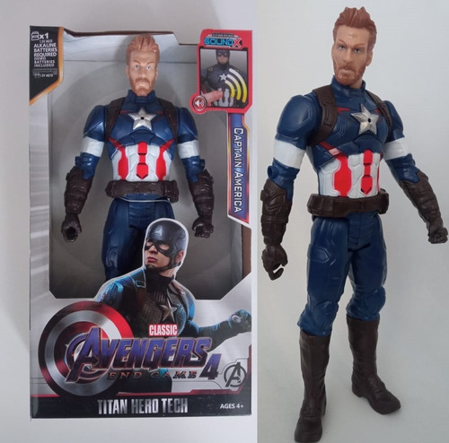 Spiderman, Capitán America, Hulk, Articulado 30 Cm Sound Luz