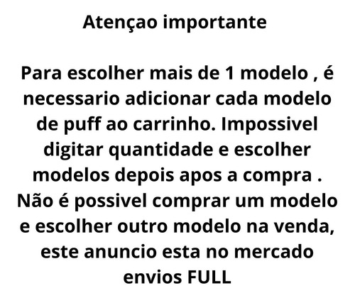 Imagem 2 de 6 de Puff Pufs Pufe Redondo Banquinho Banqueta Infantil Pelucia Bichos Decoração