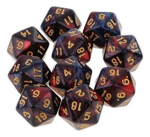 2x10pcs 20 Sided Dice D20 Polyhedral Dungeon Dice .