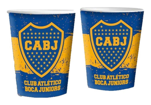 Pack X 8 - Vasos Descartables - Boca Juniors