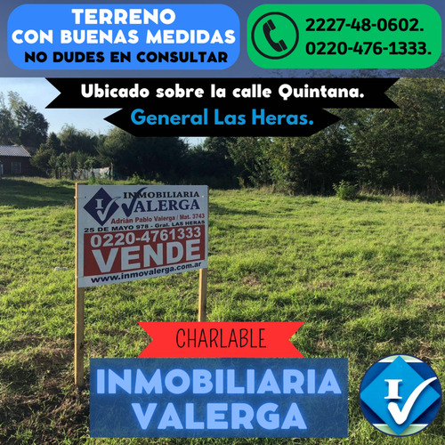 Venta De Lote Con Gran Ubicacion En General Las Heras
