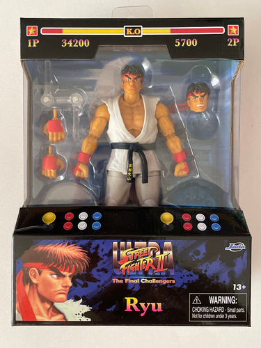 Ryu Ultra Street Fighter 2 The Final Challenge Jada Toys Fig (Usado)