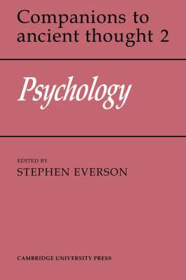 Libro Companions To Ancient Thought: Psychology Series Nu...