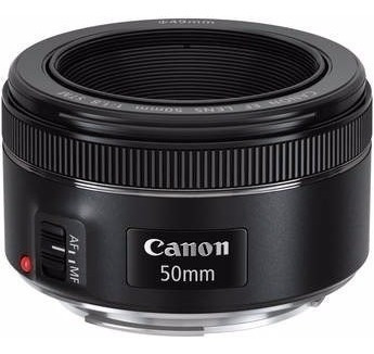 Lente Canon Ef 50mm F/1.8 Stm Com Motor De Auto-foco