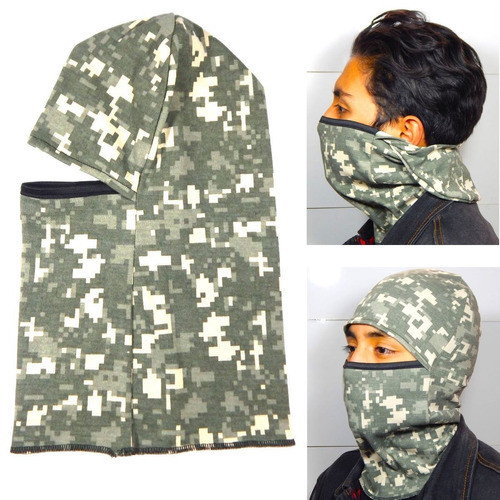 Balaclava Pasamontañas Marpat Verde Camo Motociclismo Tactic