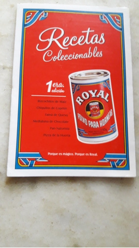 Recetario Royal, Recetas Coleccionables 1° Edicion