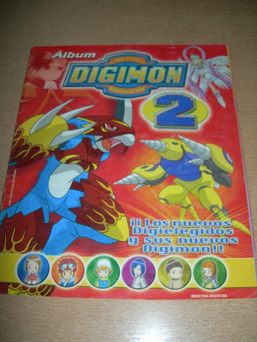 Album Digimon 2 2001, Tiene 160 Figuritas Pegadas, Mira!!!