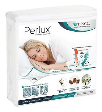Perlux Twin Size Tencel 100% Waterproof Mattress Protect Ssb
