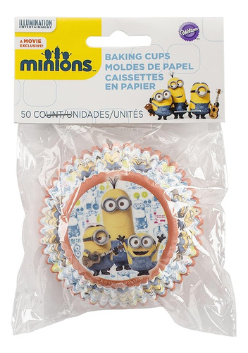 Wilton 50 Count Despicable Me Minions Baking Cups, Multicolo