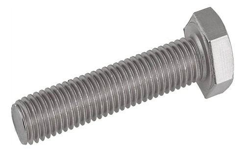 Parafuso Sextavado Inox Rosca Inteira M6 X 100 Ma - 10 Pçs